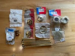 Polished Brass Supply Stop Escutcheon Flange Sure Grip Strainer Lines Valve 5/8. Fixed Price $21.00.
