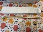 Rohl 1120SG Bossini 20" Wall Mounted Shower Arm And Flange, Satin Gold. Fixed Price $159.69.