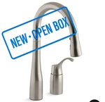 Kohler Simplice 647VS Pull-down Kitchen Faucet 3-FUNCTION 9" Reach 24" Pull-out. Fixed Price $402.01.
