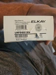 Black Elkay Polymer 3-1/2" Disposer Flange W/ Removable Strainer And Stopper. Fixed Price $16.20.