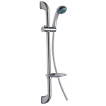 Bathroom Hand Shower Brass Slide Bar Adjustable Height Soap Dish Brushed Nickel. Fixed Price $26.95.
