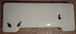 Small Scratch Flea White 22.5 X 9.25 American Standard F2000 Toilet Tank Lid. Fixed Price $88.00.