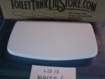 R&t Western Pottery Penguin Toilet Tank Lid 7/8" X 1/4" White 17D. Fixed Price $79.00.