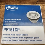 Proflo 3-1/2" Basket Strainers Chrome PF151CP. Fixed Price $37.72.