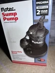 Flotec FP0S2400A 1/3 Hp Submersible Sump Pump Automatic Heavy Duty New Box. Fixed Price $90.00.