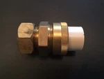 Genova Solvent Weld Fitting Transition Union 3/4 Slip X Brass Compression. Fixed Price $10.99.
