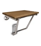 Dreamline 12-7/8 X 15 Teak Wood Folding Shower Seat SHST-01-TK. Fixed Price $74.99.