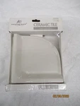 American Olean Ceramic White Corner Wall Mount Shower Shelf Medium AO11- (new). Fixed Price $39.99.