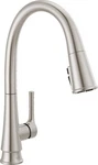 Delta Corwin 1 Handle Pull-down Kitchen Faucet Stainless-certified Refurbished. Fixed Price $165.36.