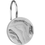 Simple Crystal White Gray Marble Decorative Shower Curtain Hooks Rings Set Of.... Fixed Price $37.88.