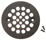 Shower Strainer Drain Cover Bronze Premier Copper Products D-4150RB 4.25" Round. Fixed Price $14.79.
