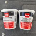New Lot Two Oatey 14-OZ Off-white Plumbers Putty. Fixed Price $15.29.