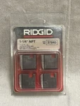 Ridgid 37840 1-1/4" 12R Npt Pipe Threading Dies 4-PACK Nos Nib. Fixed Price $59.99.