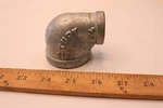 Everflow Reducing Elbow Galvanized Malleable Iron 1-1/4" X 3/4" GMRL1141. Fixed Price $6.12.