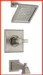 Delta Dryden Monitor T14451-SS-WE Tub And Shower Faucet Trim Stainless Finish. Fixed Price $110.00.