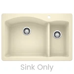 Blanco 33" Double Bowl Dual Mount 70/30 Silgranit Kitchen Sink, 440201 Biscuit. Fixed Price $630.00.
