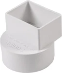 Nds Offset 2" X 3' 4" Downspout Adapter Fitting L9P04-PVC Lot 3-3. Fixed Price $14.39.