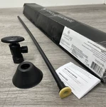Signature Hardware SH251MB Angle Supply Kit For Toilets- Matte Black *read*. Fixed Price $31.49.