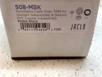 Jaclo 508-MBK Decorative Cable Drain Trim For Gerberit & Pvc Tubular Subassembly. Fixed Price $59.99.