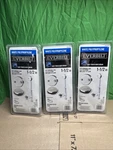 Lot Of 3 Everbilt Trip Lever 1-1/2 In Brushed Nickel Trim White Polypropylene. Fixed Price $52.24.