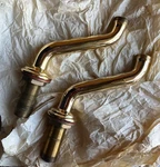 Rohl U.6386EG Set Of Extended Deck Pillar Unions English Gold. Fixed Price $495.00.
