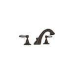 Rohl Tuscan Brass Country Bath Roman Tub Faucet Swarovski Crystal Lever Handles. Fixed Price $499.95.