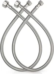 Midanya Faucet Supply LINES,24" Stainless Steel Braided Water Line, 1/2". Fixed Price $19.52.