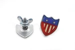American Shield License Plate Bolt Set Us Flag For Harley. Fixed Price $28.94.