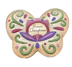 Pavilion Gift, Sweet Daughter Butterfly Keepsake Box, Love Message Inside; 3.75". Fixed Price $7.00.
