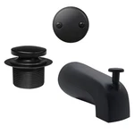 Westbrass CO531-62 5-1/4" Front Diverter Tub Spout With Tip-toe Drain 2-HOLE. Fixed Price $48.42.