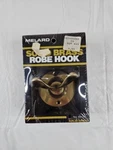 Vintage Melard Solid Polished Brass Hook 2 Prong Towel Robe Bathroom New Box. Fixed Price $17.21.