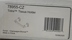 Delta 78955-CZ Tetra Pivoting Toilet Paper Holder Champagne Bronze *read*. Fixed Price $35.99.