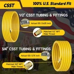Flexible Natural Gas Line Hose Corrugated Stainless Steel Tubing 2PCS Bra.... Fixed Price $49.39.
