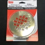 Oatey 1/4 Shower Strainer Polished Brass Universal Fit 42004 116. Fixed Price $7.99.