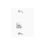Kohler Parallel Rite-temp Bath Shower Trim Polished Chrome Box Damage. Fixed Price $392.29.