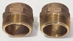 (2) Cast Brass 1-1/2" Inch Dwv Male Adapter Npt Free Shipping. Fixed Price $24.95.