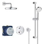 Grohe 34745000 2-HANDLE Dual Function Thermostatic Shower Bundle Chrome. Fixed Price $805.46.