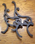 Vintage Cast Iron Small Park Garden Bench Ends Legs Victorian Ornate. Fixed Price $89.00.