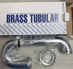 Eastman Brass Tubular P-trap W/ Flange 1-1/2" Slip Joint Connect #35001- New. Fixed Price $28.00.