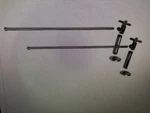 Brasstech 490X/1 5 3/8" Ips Lavatory Supply Kit Cross Handles Polished Nickel. Fixed Price $192.00.