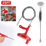 25 Ft Drain Flexible Auger Plumbing Pipe Snake Clog Remover For Kitchen Bathroom. Fixed Price $17.66.