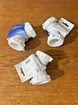 Plumb Pak PP55-7W Poly White 45 Deg. Drain Pipe Elbow 1-1/2 Dia. Lot Of 3. Fixed Price $19.99.