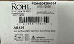 Rohl AS450SEG Waste Disposal Control Box With Air Switch Button, English Gold. Fixed Price $304.99.