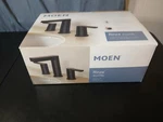 Moen 84629BL 1.2 Gpm Two-handle Bathroom Faucet Matte Black. Fixed Price $90.00.