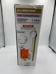 Pf Waterworks Chrome Trim-twist Close Bathtub Drain 20 Gauge Brass Open Box. Fixed Price $9.99.