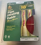 Nip Duck Henkel Electric Pipe Heating Cable 18' Long 36 Watts .3 Amps 120 Vac. Fixed Price $9.99.