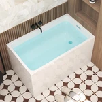 47" Acrylic Freestanding Soaking Rectangle Shape Gloss White. Fixed Price $792.85.