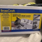 Drain Snake: Brasscraft 1/4-IN Dia X 25-FT Power Auto-feed Drum AUGER(BC7030). Fixed Price $20.00.