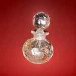 Abp American Brilliant Period Cut Glass Cologne Perfume Bottle & Stopper 6 3/4". Fixed Price $45.00.
