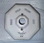 Antique Bath Shower Porcelain Escutcheon Standard Re-nu. Fixed Price $54.95.